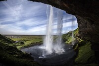 Mietwagen in Island Wasserfall